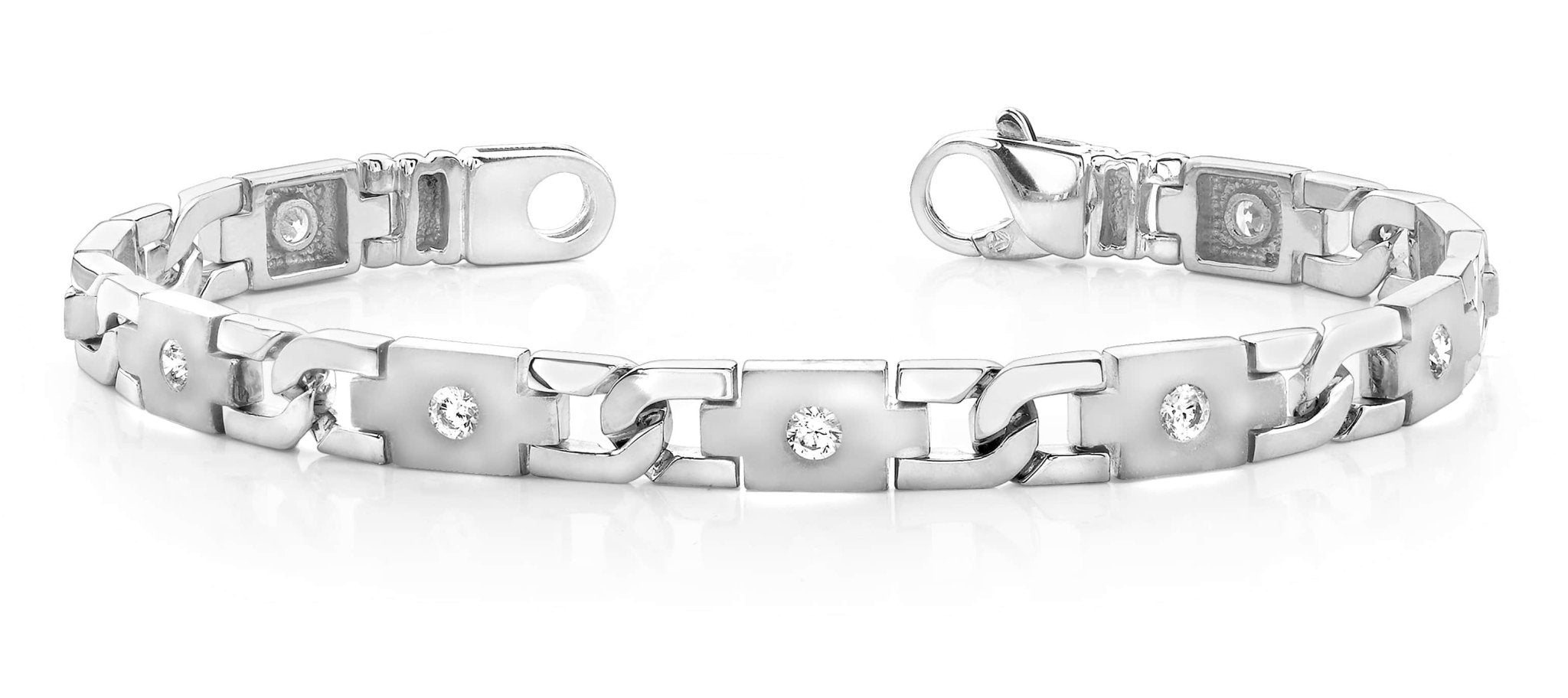 Diamond Plus Link Diamond Bracelet with 1.98 ct.(finished) 3.8mm - Luxury Time NYC